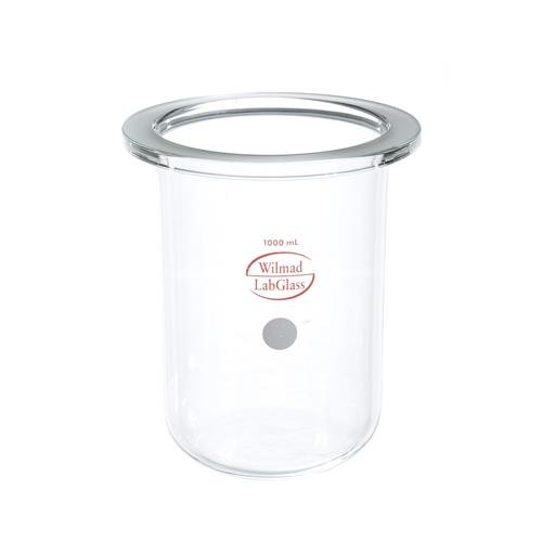 Wilmad-Lab Glass LG-8082-104 Cylindrical Reaction Vessel, Flat Flange, 4 L Capacity