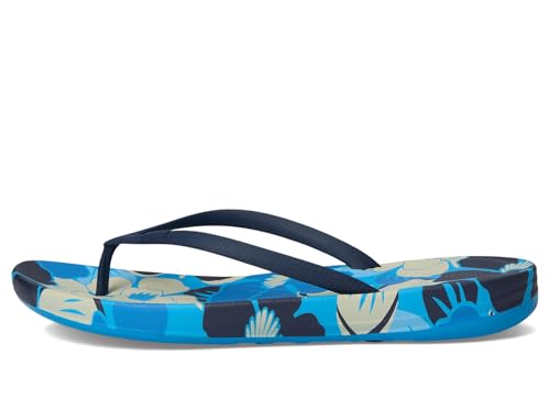 Image of FitFlop Surfa Stripe-Webbing Toe-Post Sandals | Casual Sandals
