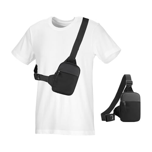 Piccola Borsello Uomo Tracolla, Mini Borsa a Spalla per Telefono con Portafoglio, Borsa Impermeabile...