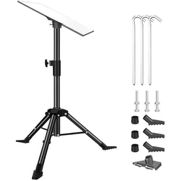 Statyw Starlink Gen 3, przenośny zestaw montażowy z adapterem rurowym i drążkiem teleskopowym 60–95 cm, kompatybilny z anteną Starlink Standard V3