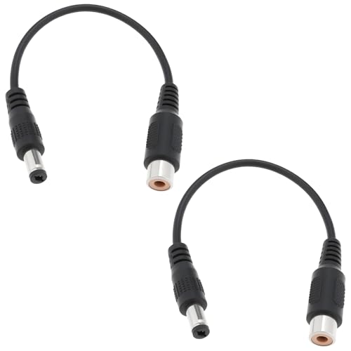 ECSiNG 2x Lens Heater Cable DC5.5/2.1 Male to RCA Female 12V Compatible with W&W Astro ASIair Pro