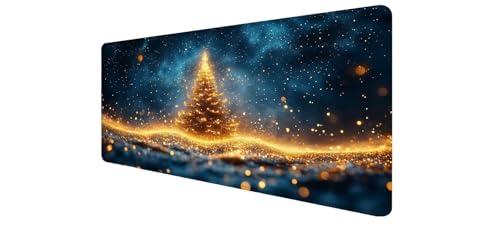 Tapis souris XXL étanche avec base antidérapant et bords cousus pour précision gamer