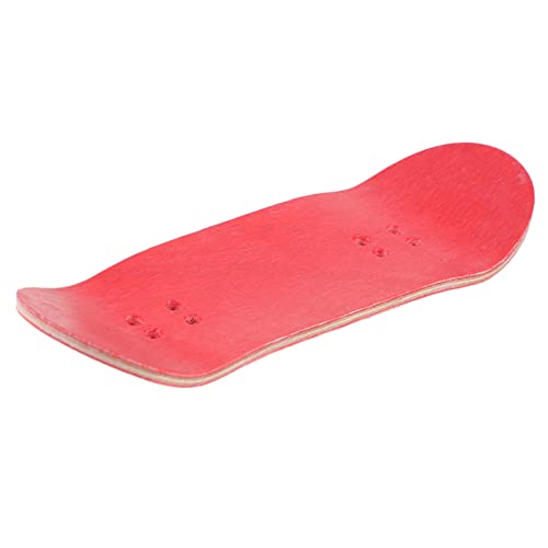 Toddmomy Professional Wooden Finger Skateboard Double Sided Dyed Maple Deck Portable Tiny for Finger Coordination Relief