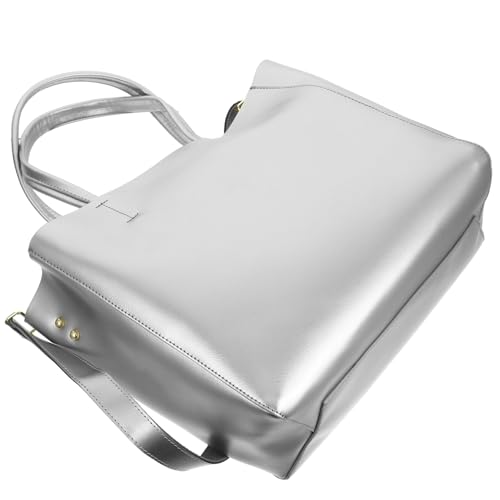Sac à main cuir gris argenté polyvalent pour votre quotidien et bureau
