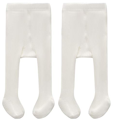 Image of CECORC Baby Girls Tights Toddler Cable Knit Leggings Thick Cotton Infant Stockings Pantyhose 1-10T