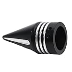 EATAKWARD-Axle-Nut-Covers-36-Inch-CNC-Spike-Front-Axle-Caps-Replacement-for-Harley-Touring-Street-Glide-Fat-Boy-Road-King-Electra-Glide-Tri-Glide-Dyna-Black