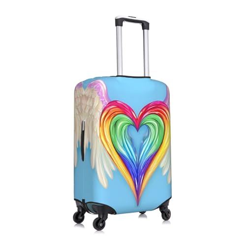 Valentine's Day Love Heart Print Fashionable Suitcase Cover Personalized Luggage Protector for Travel and Business3
