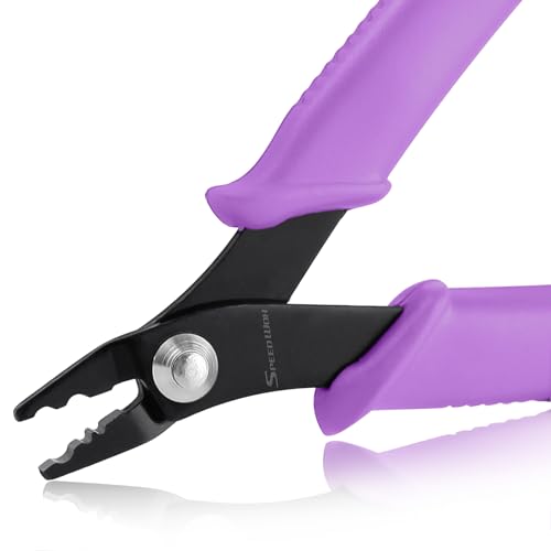 SPEEDWOX Bead Crimping Tool Jewelry Crimping Tool for Beading Micro Tubes Micro Crimper Straight Head 2 Holes Multi-Use DIY Jewelry Craft Beading Hobby for 2-3mm