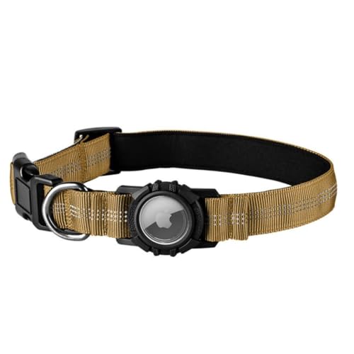AirTag �Ή� �y�b�g�p�����h�~��� ���˖h�� ���L�p��� �����J�o�[�t���ی�P�[�X ���T�C�Y���F�W�J �i�ʒu���@�\�Ȃ��j (�u���E��,XS:23-35CM*2CM)