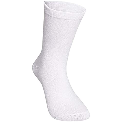 Image of Calf Length Full High Pure Cotton Plain Solid Color Formal Socks For Men and Boys - Pack of Pairs Free Size