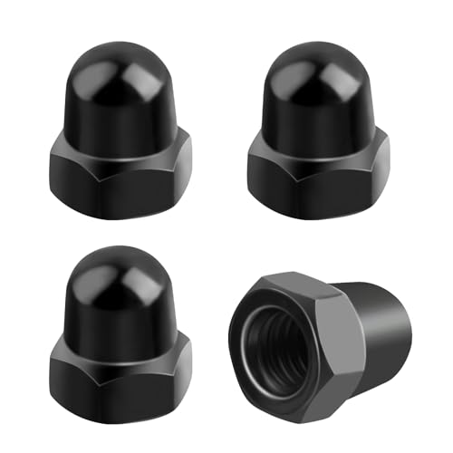 4PCS M6 License Plate Screw Caps Black,Stainless Steel License Plate Hardware OEM 968458 Firmly Fixed License Plate,License Plate Caps Car Exterior Accessories Comptible with Volv0 C30 -  OFBAND, OFBAND-Che Pai Luo Mu