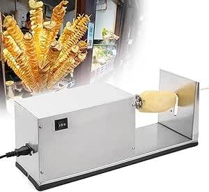 Máquina eléctrica cortadora en espiral para papas