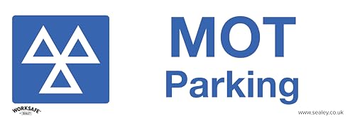 Sealey SS49V1 MOT Parking - Warning Safety Sign - Self-Adhesive Vinyl