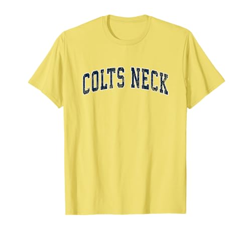 Colts Neck New Jersey NJ Vintage Sports Design Navy Design T-Shirt