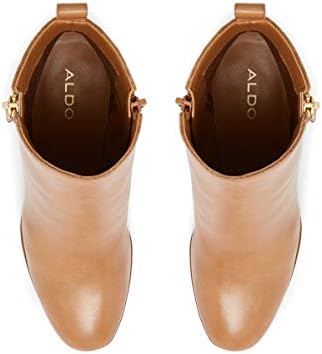 ALDO Women's Noemieflex Block Heel Ankle Boot, Cognac, 7 | Image 5
