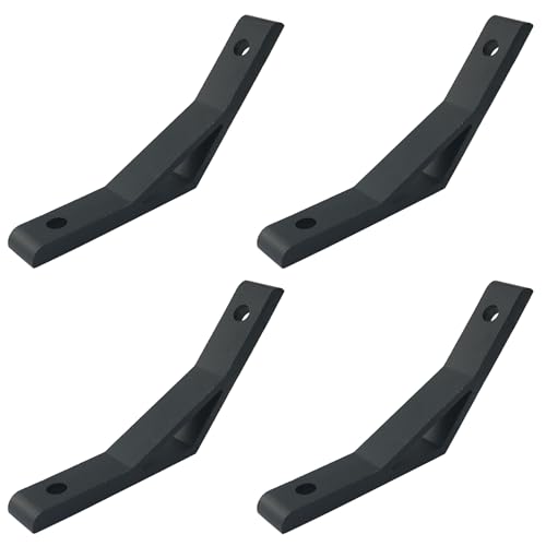FMHXG 4PCS Industrial Aluminum Profile Corner Code Angle Connector Fitting 2020 135 Degree Miter Angle Bracket Connector Solid Cast Aluminum Angle Bracket Applied to 3D Printers CNC Routers Black