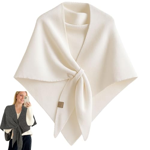 Gettoreach Scarf Gettoreach Women's Solid Color Scarf Triangle Shawl ScarfPashmina Shawl Wraps For Women Knitted Shawls