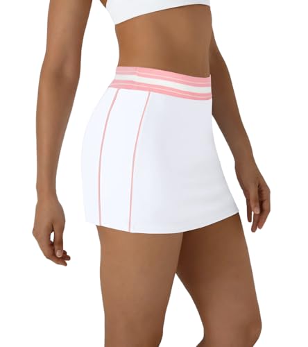 Image of Jigfar Women Cute Golf Tennis Club Skirt Dress Activewear Mini Summer Workout Running Athletic Skorts