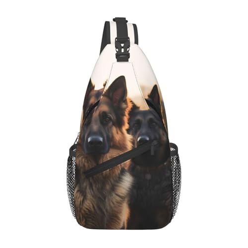 Bolso cruzado deportivo para hombre negro miniatura 1