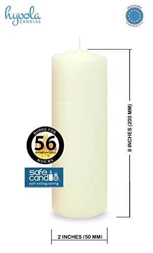 Hyoola Ivory Unscented European Pillar Candles #TOP11