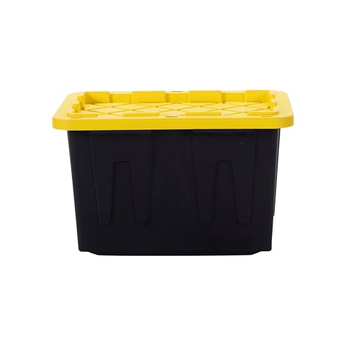 Coffre de rangement en plastique robuste et rigide à couvercle - 6