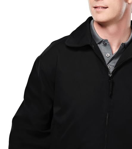 AFC Men’s Twill Jacket Polyester Water Resistant Coat Big & Tall Sizes 3 Colors2