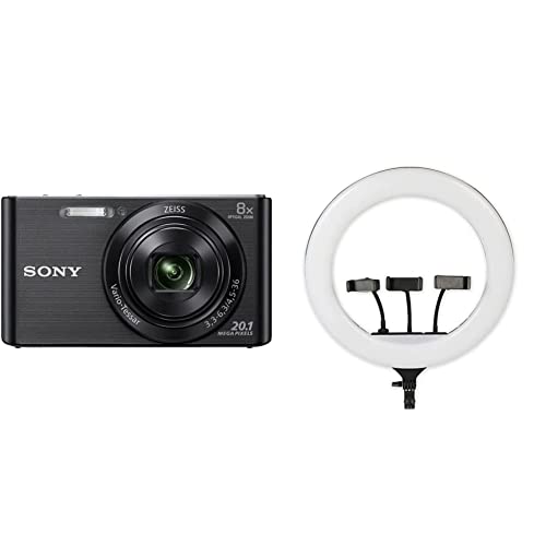 Image of Sony DSC W830 Cyber-Shot 20.1 MP Point and Shoot Camera (Black) with 8X Optical Zoom