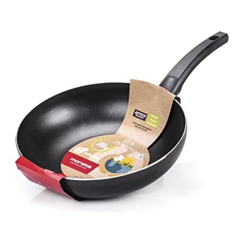 Wok Moneta Gea, 28cm, aluminio reciclado, antiadherente, inducción Cover