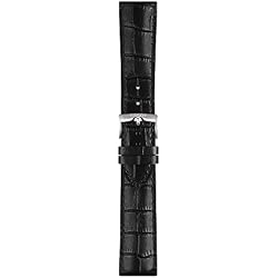 1 of Tissot T852041653 22mm Lug Black Leather Strap