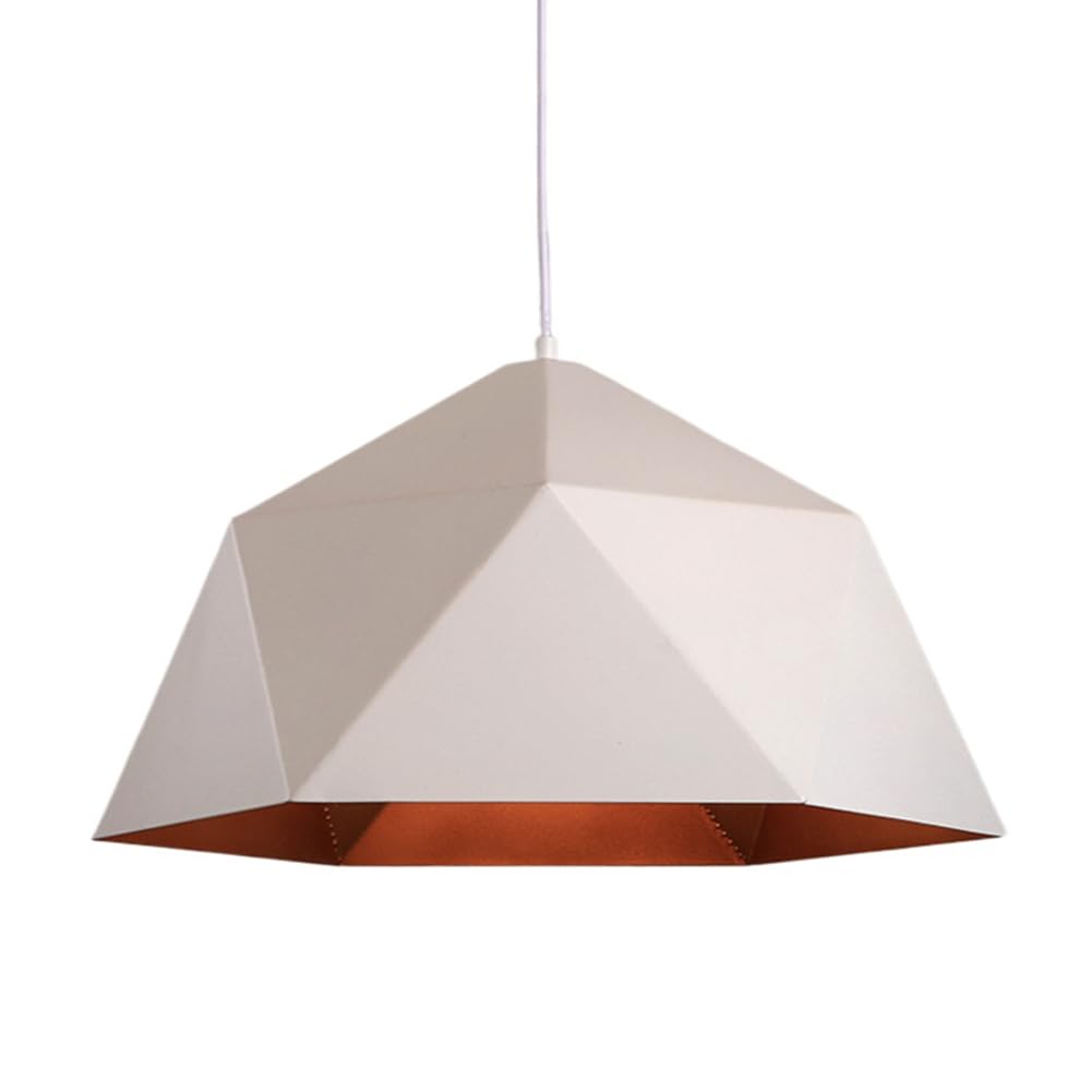 Suspension de plafond moderne dorée de 46 cm en fer géométrique pour îlot de cuisine