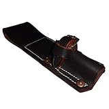 warreplica WW1 SMLE Bayonet Frog Light Horse Pattern Dark Brown Leather Reproduction