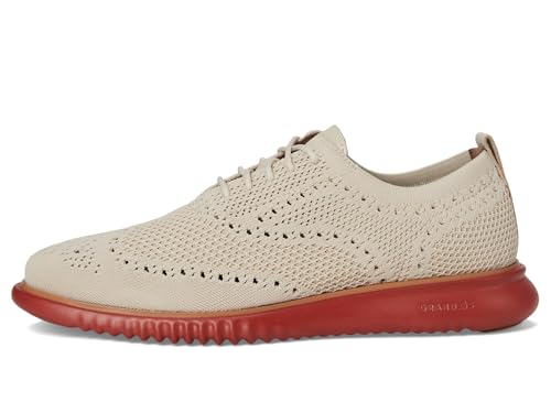 Cole Haan Men's 2.Zerogrand Stitchlite Oxfords, Ancient Scroll/Natural/Cinnabar, 7-M US