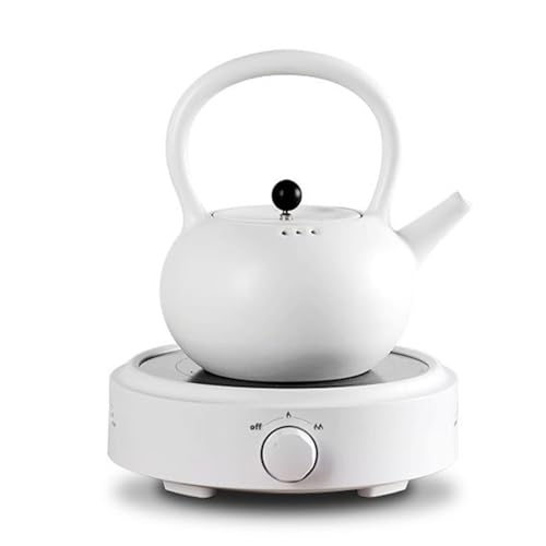Household Small Electric Ceramic Stove Tea Boiler 800W Small Induction Cooker Water Boiler,White