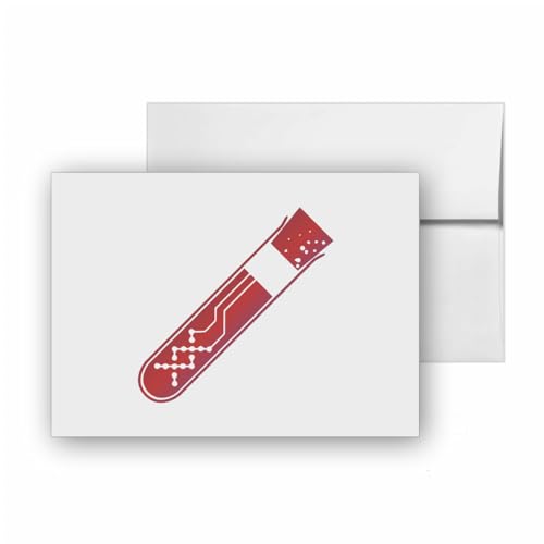 Test Tube Experiment Research Sample, quality blank cards CC-24104