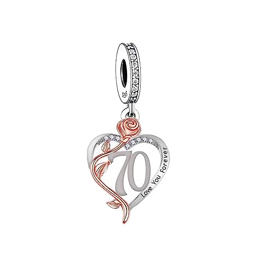 Abalorio de plata de ley 925 para cumpleaños de ilove Charms