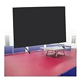 Tischtennis-Trennwand, Faltbare Tischtennis-Trennwand, robuste Schläger-Trennwand, geeignet für Schulen und Stadien (Schwarz, 140 x 75 cm - 8 Stück)