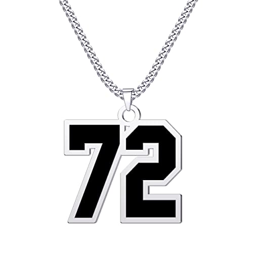 CaJoYo 72 �W���[�W�[ �i���o�[ �l�b�N���X �싅 �o�X�P�b�g�{�[�� �T�b�J�[ �A�X���[�g �i���o�[ �l�b�N���X �X�e�����X�X�`�[�� �`�F�[�� �`���[�� �y���_���g