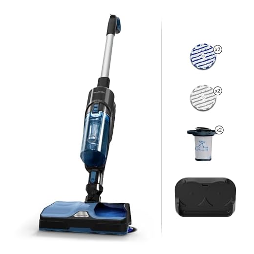 Rowenta GZ3038WO X-COMBO Aspirapolvere Senza Fili Potente, Aspira e Lavapavimenti, Scopa Elettrica Senza Fili Leggera Multisuperficie, Tecnologia Aerospin, 3 Modalità, Autonomia 60 Min
