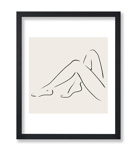 Monem Art Legs Poster - Retro Nude Silhouette Print -