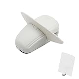 Plastic Document Holder for Typing, Portable Paper Stand with Non-Slip Base for A4 Paper, Compact Reading Clip Holder for Office Desk, Computer, Bank - White