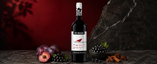 Image of ST. REGIS Non-Alcoholic Cabernet Sauvignon, 25.4 Fl Oz (6 Pack) - Low Calorie, Low Sugar - Fruity & Spicy Rich Flavor from Spain