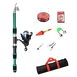 Photo Gallery heibteny set completo di canna da pesca telescopica da 1,8 m, con mulinello, gancio per esche, connettore a campana galleggiante, portatile, leggero, in fibra di vetro, attrezzatura da pesca per Photo Gallery heibteny set completo di canna da pesca telescopica da 1,8 m, con mulinello, gancio per esche, connettore a campana galleggiante, portatile, leggero, in fibra di vetro, attrezzatura da pesca per