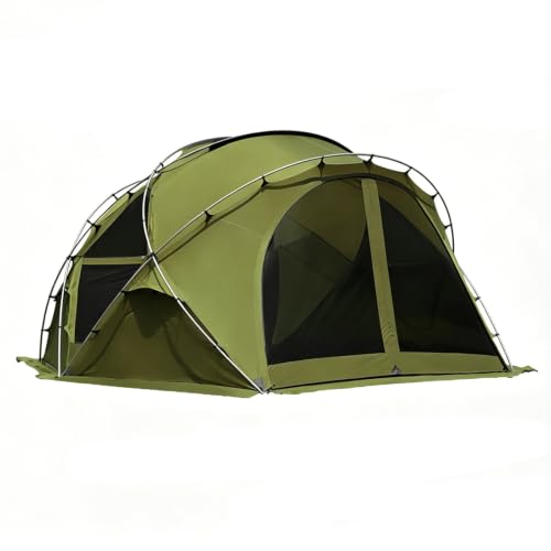 Carpa de Cúpula Esférica de Camping Familiar, Carpas con Dormitorio y Sala de Estar, Carpa Ligera, para Camping Familiar y Aventura al Aire Libre(Green)