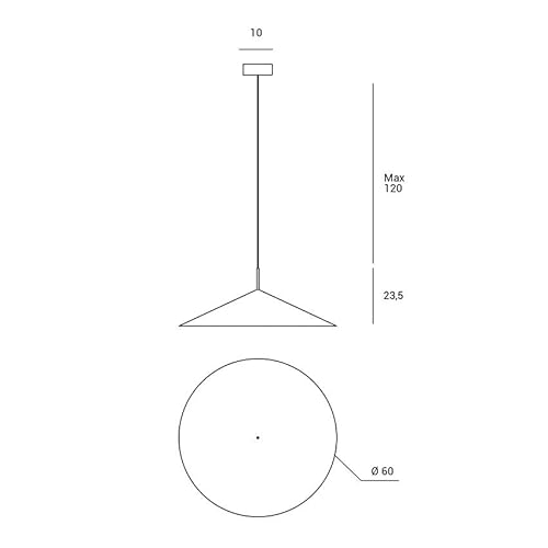 Sforzin Lampada A Sospensione Samoi Di Metallo, Ø 60 Cm - 3