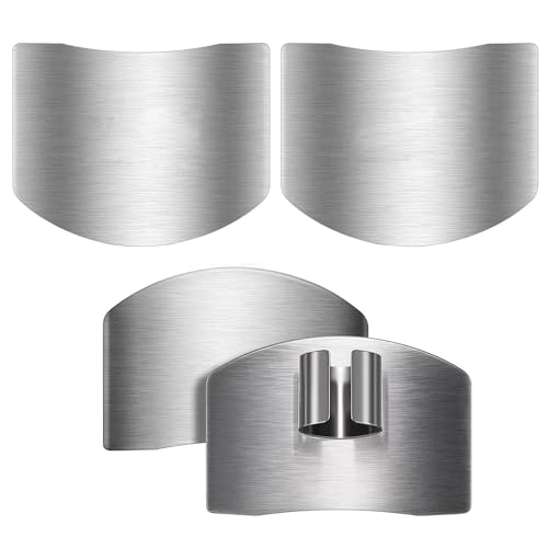 3PCS Finger Guards for Cutting Stainless Steel Finger Protector Kitchen Tool Chef Knife Cutting Finger Guard Knife for Food Chopping Cutting Avoid Hurting