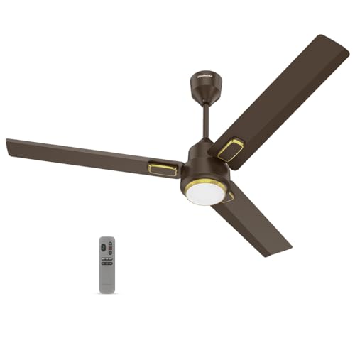 Image of Goldmedal Opus Aura Lux BLDC Ceiling Fan 1200mm With Remote|High Speed | Fans for Living Room,Home | 3-Colour Led | Magna Matt