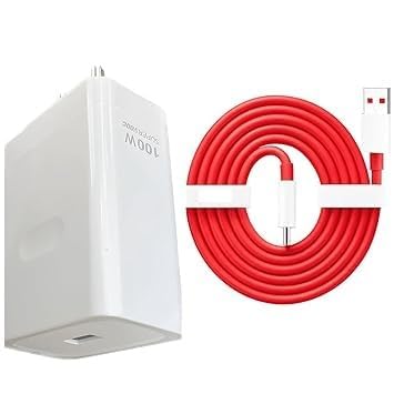 Image of Etguuds Charger Compatible with 100W Ultra Fast Charger with USB to C Dash SUPERVOOC Cable for Oneplus 12 /12r /11 /11R /10 /10R /9 /9R /Nord 4 / Ce4 / Ce3 / Ce4 Lite 5G Nord 3 / CE3 Lite and Other Devices.