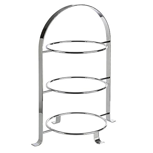 APS Serviergestell – hochwertige Etagere aus verchromtem Metall für 3...