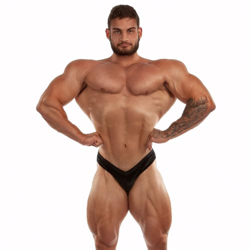 Men's Classic Physique Trunks - Velvet Fabric, Bodybuilding Posing Shorts, Slim Fit.