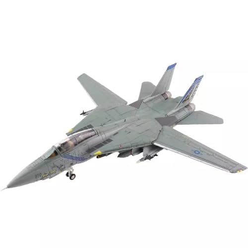 FMOCHANGMDP Military Fighter Alloy Die Cast Model, 1/72 Scale F14B Tomcat Fighter VF-143 Pukin Dogs 2002 Model Toys, 10.4 x 10.7Inchs